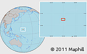 Gray Location Map of the area around 11° 40' 49" N, 155° 37' 30" E