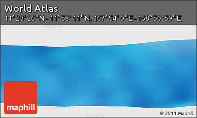Physical Panoramic Map of the Area around 11° 40' 49" N, 168° 22' 30" E