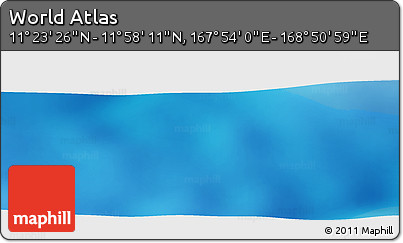 Physical Panoramic Map of the Area around 11° 40' 49" N, 168° 22' 30" E