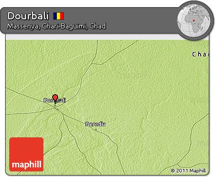 Physical 3D Map of Dourbali
