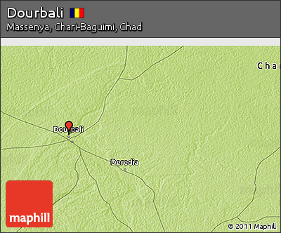 Physical 3D Map of Dourbali