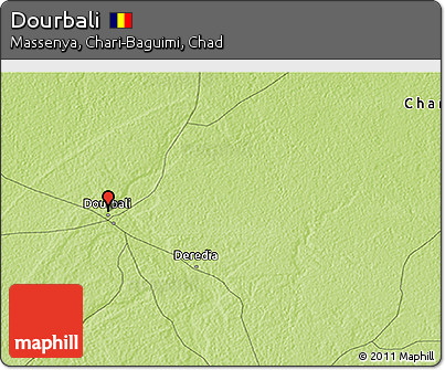 Physical 3D Map of Dourbali