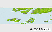 Physical Panoramic Map of Anipoco