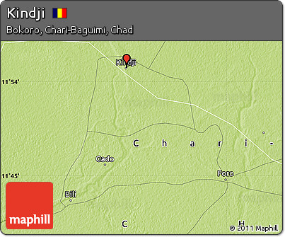 Physical Map of Kindji