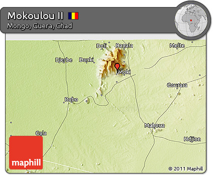 Physical 3D Map of Mokoulou II