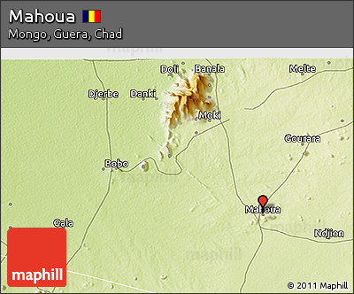 Physical 3D Map of Mahoua