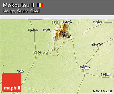 Physical 3D Map of Mokoulou II