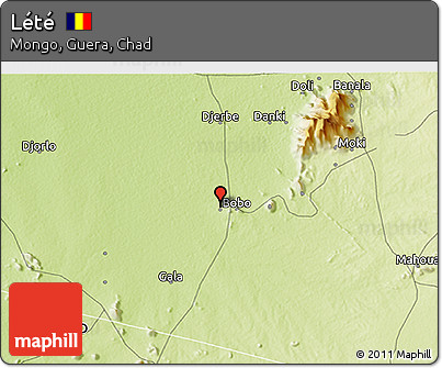 Physical 3D Map of Lété