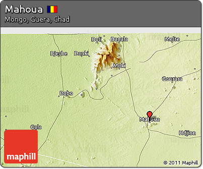 Physical 3D Map of Mahoua