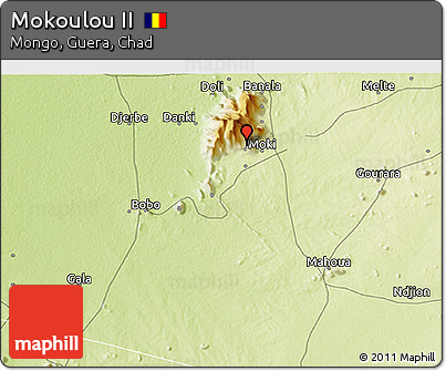 Physical 3D Map of Mokoulou II