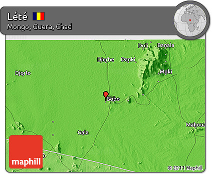 Political 3D Map of Lété