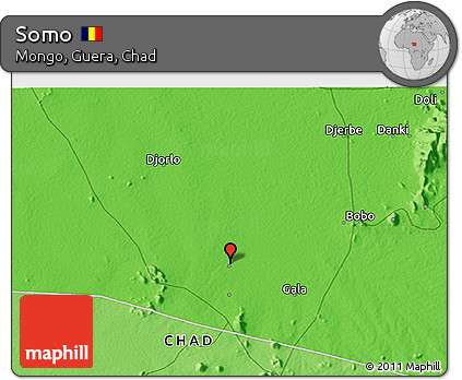 Political 3D Map of Somo