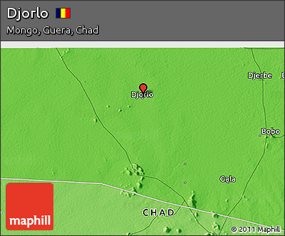 Political 3D Map of Djorlo