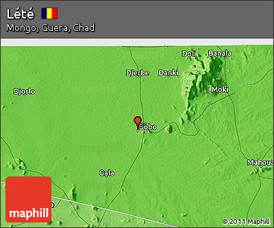 Political 3D Map of Lété