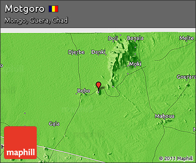 Political 3D Map of Motgoro