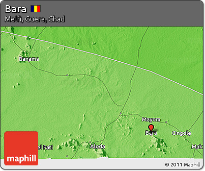 Political 3D Map of Bara