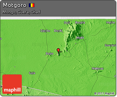 Political 3D Map of Motgoro