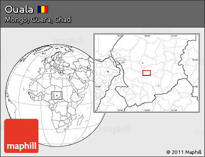 Blank Location Map of Ouala