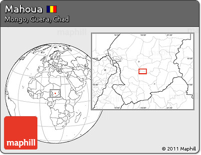 Blank Location Map of Mahoua