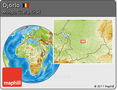 Physical Location Map of Djorlo