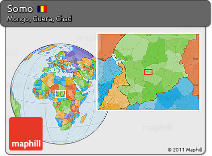 Political Location Map of Somo