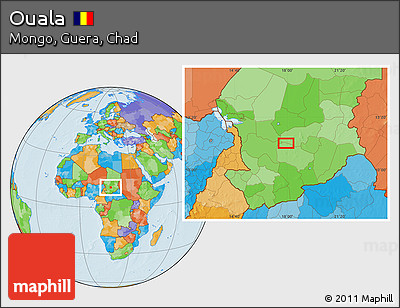 Political Location Map of Ouala