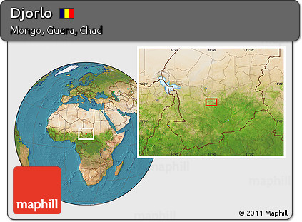 Satellite Location Map of Djorlo