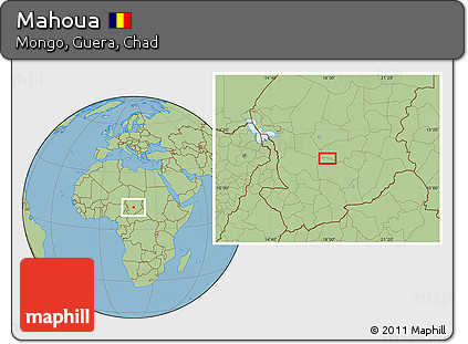 Savanna Style Location Map of Mahoua