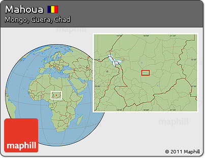Savanna Style Location Map of Mahoua