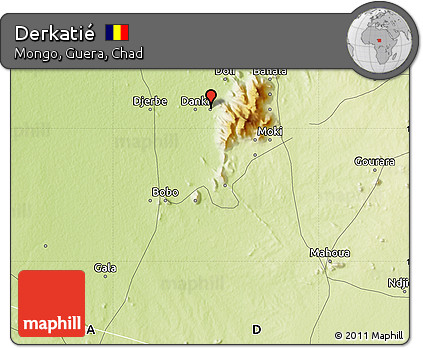 Physical Map of Derkatié