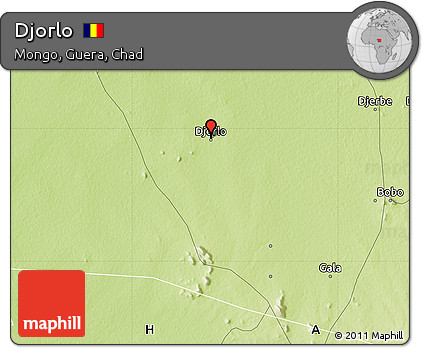 Physical Map of Djorlo