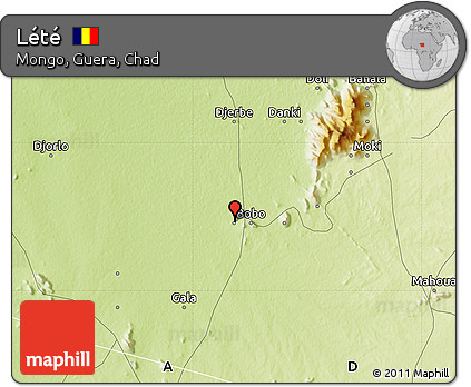 Physical Map of Lété