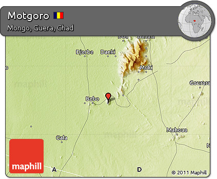 Physical Map of Motgoro