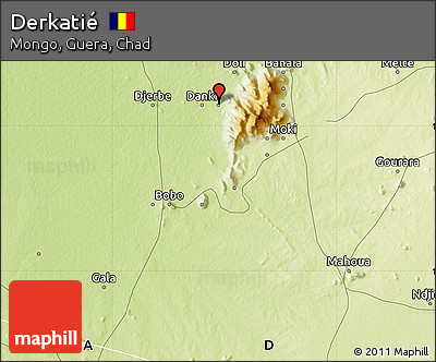 Physical Map of Derkatié