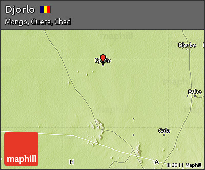 Physical Map of Djorlo