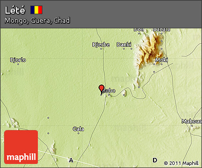 Physical Map of Lété
