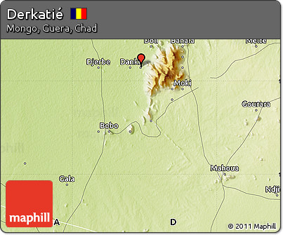 Physical Map of Derkatié