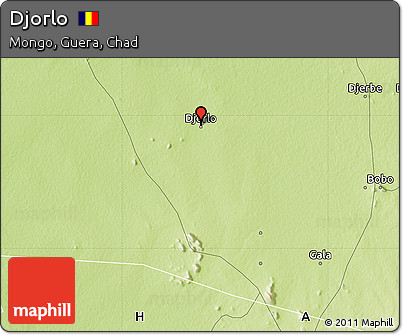 Physical Map of Djorlo