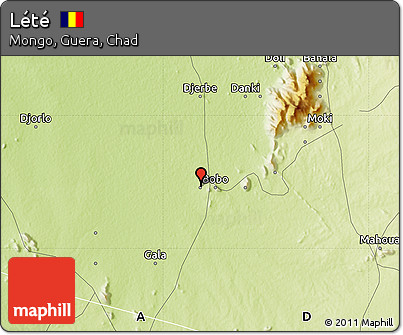 Physical Map of Lété