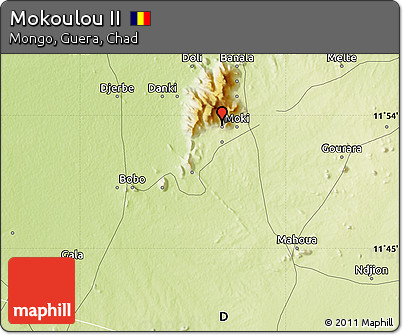 Physical Map of Mokoulou II