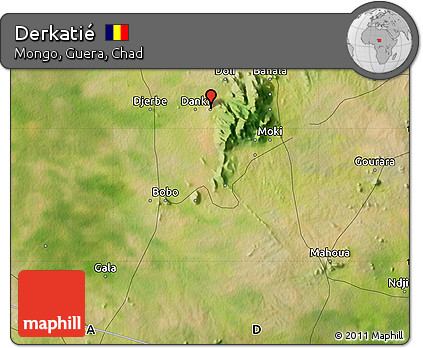 Satellite Map of Derkatié
