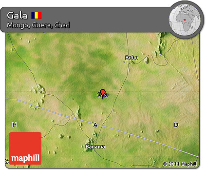 Satellite Map of Gala