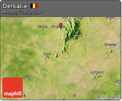 Satellite Map of Derkatié