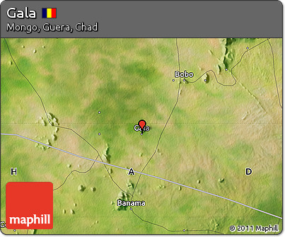 Satellite Map of Gala