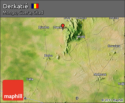 Satellite Map of Derkatié