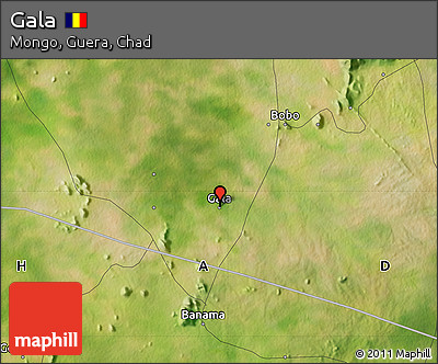 Satellite Map of Gala