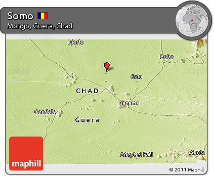 Physical Panoramic Map of Somo