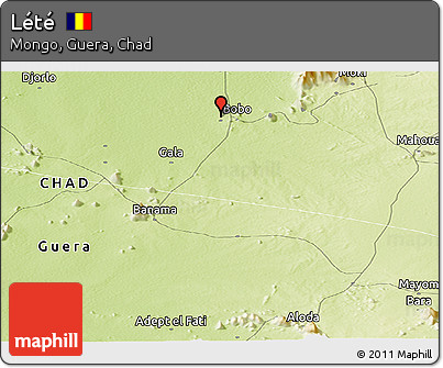 Physical Panoramic Map of Lété