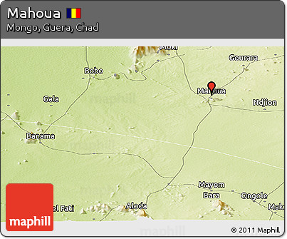 Physical Panoramic Map of Mahoua