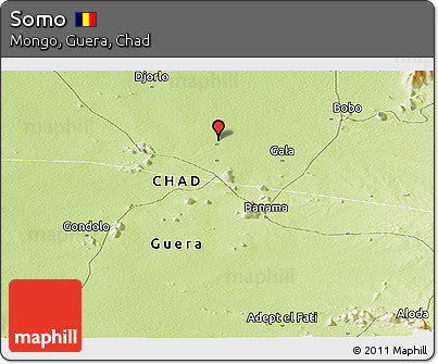 Physical Panoramic Map of Somo